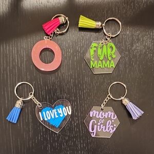 Pick One Colorful Keychain with Tassel
